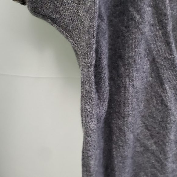 Day Birger Et Mikkelsen Oversized Gray Sweater Dress w/ Beading Studs Shoulders - Picture 8 of 13